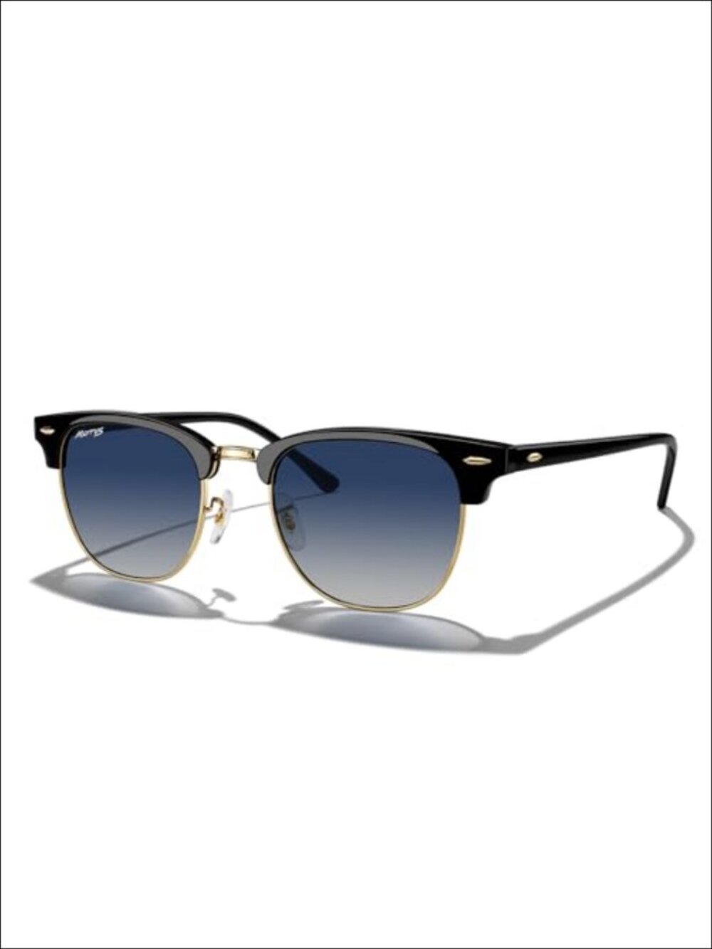 Unisex Square Semi-Rimmed Polarized UV400 Sunglasses Metal Frame